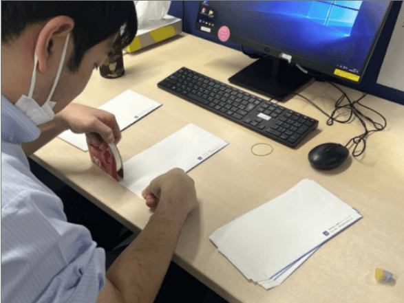 管理者による業務支援の様子